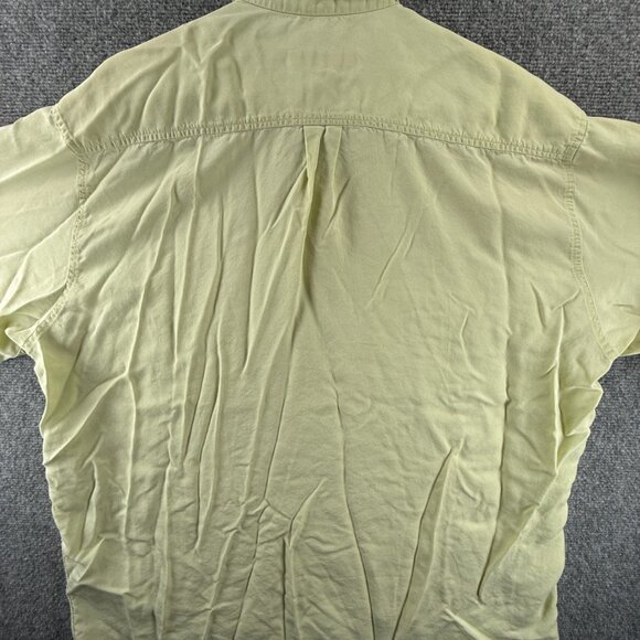 Ermenegildo Zegna All Tencel Italy Large Green Pocket Italian Shirt Long Sleeve - Picture 12 of 16